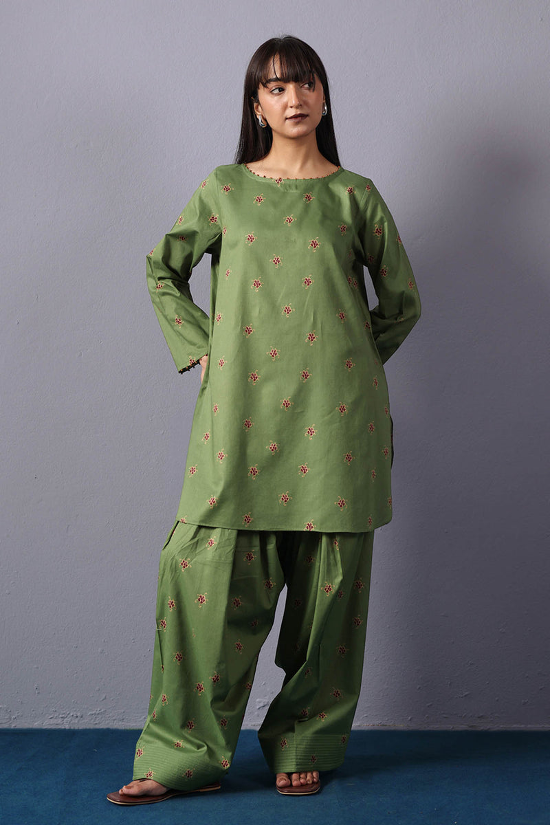 Floral Printed Farshi Set