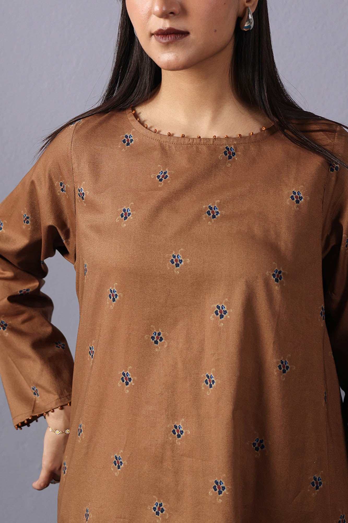 Floral Printed Farshi Set