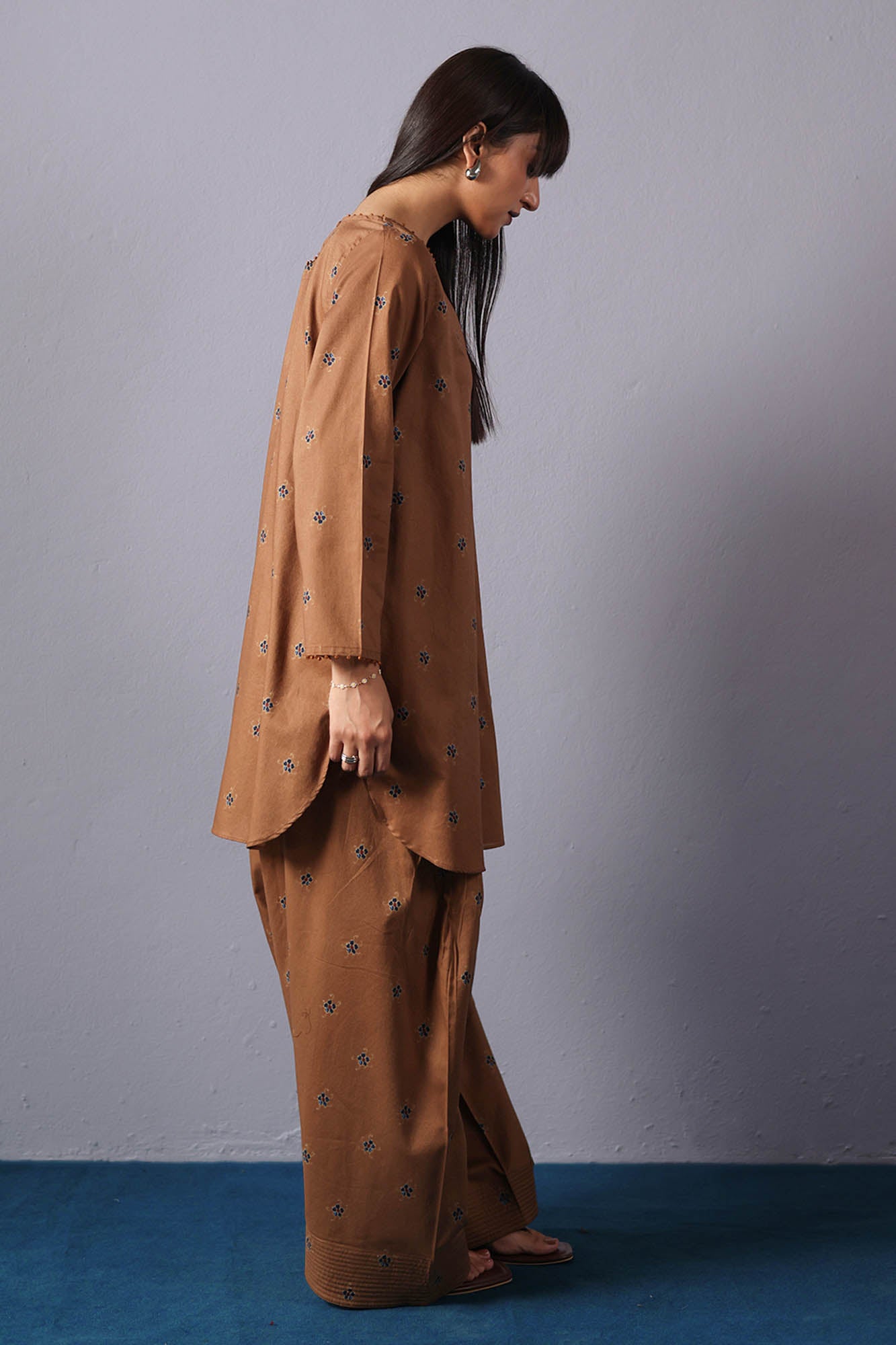 Floral Printed Farshi Set
