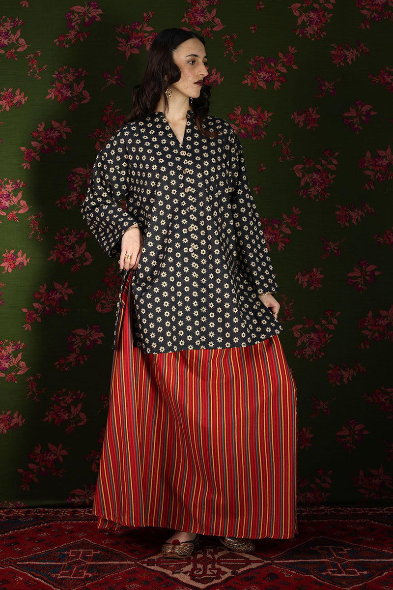Printed Skirt Co-Ord Set