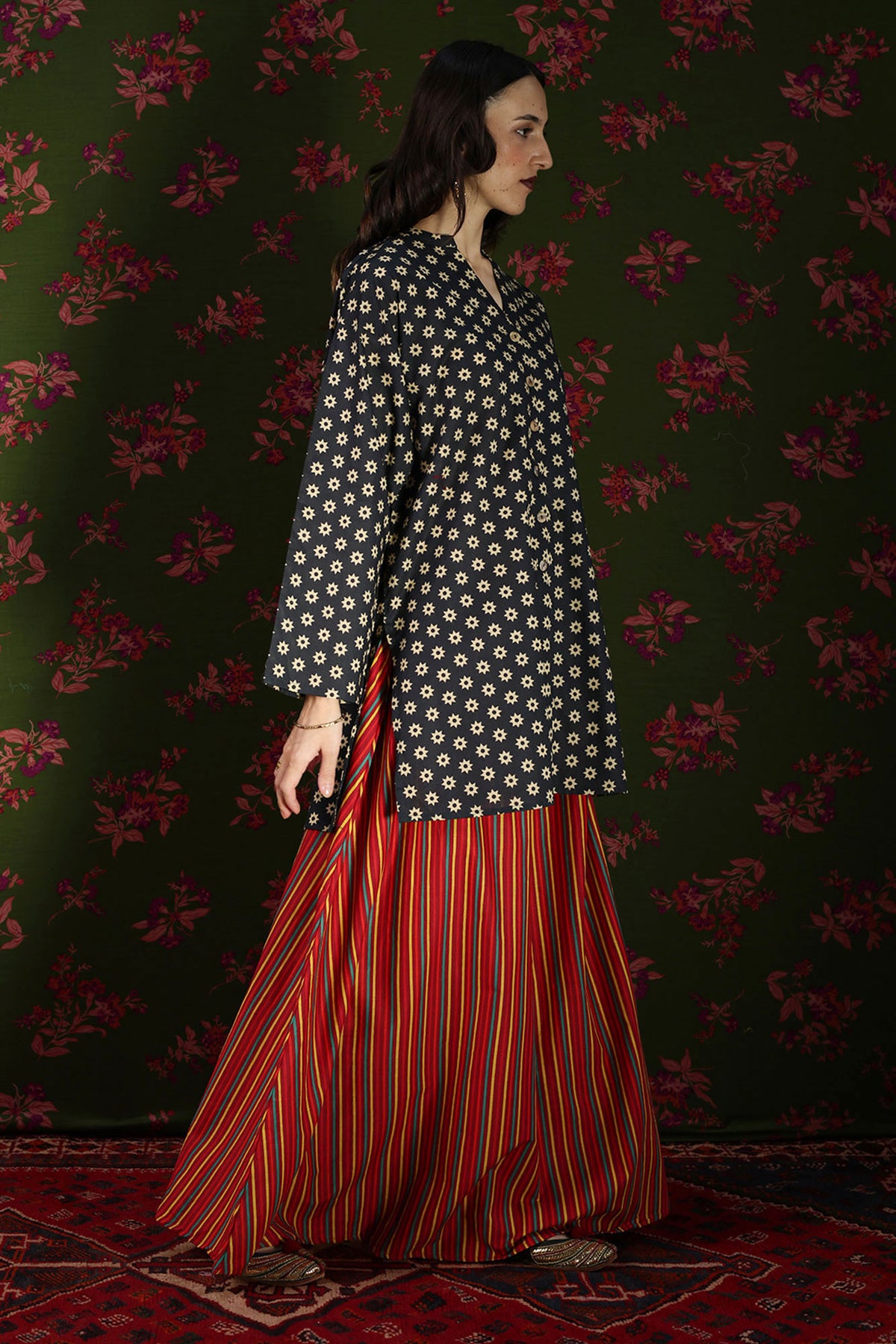 Printed Skirt Co-Ord Set