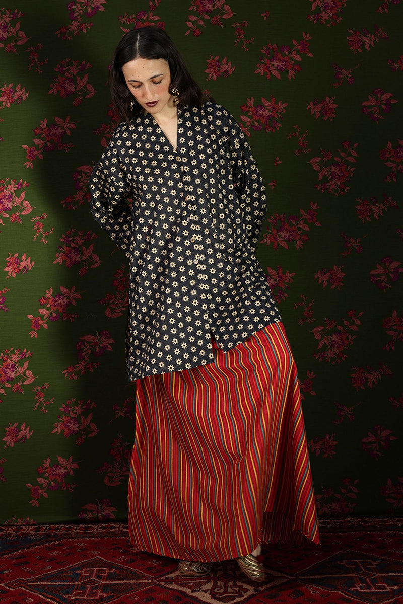 Printed Skirt Co-Ord Set