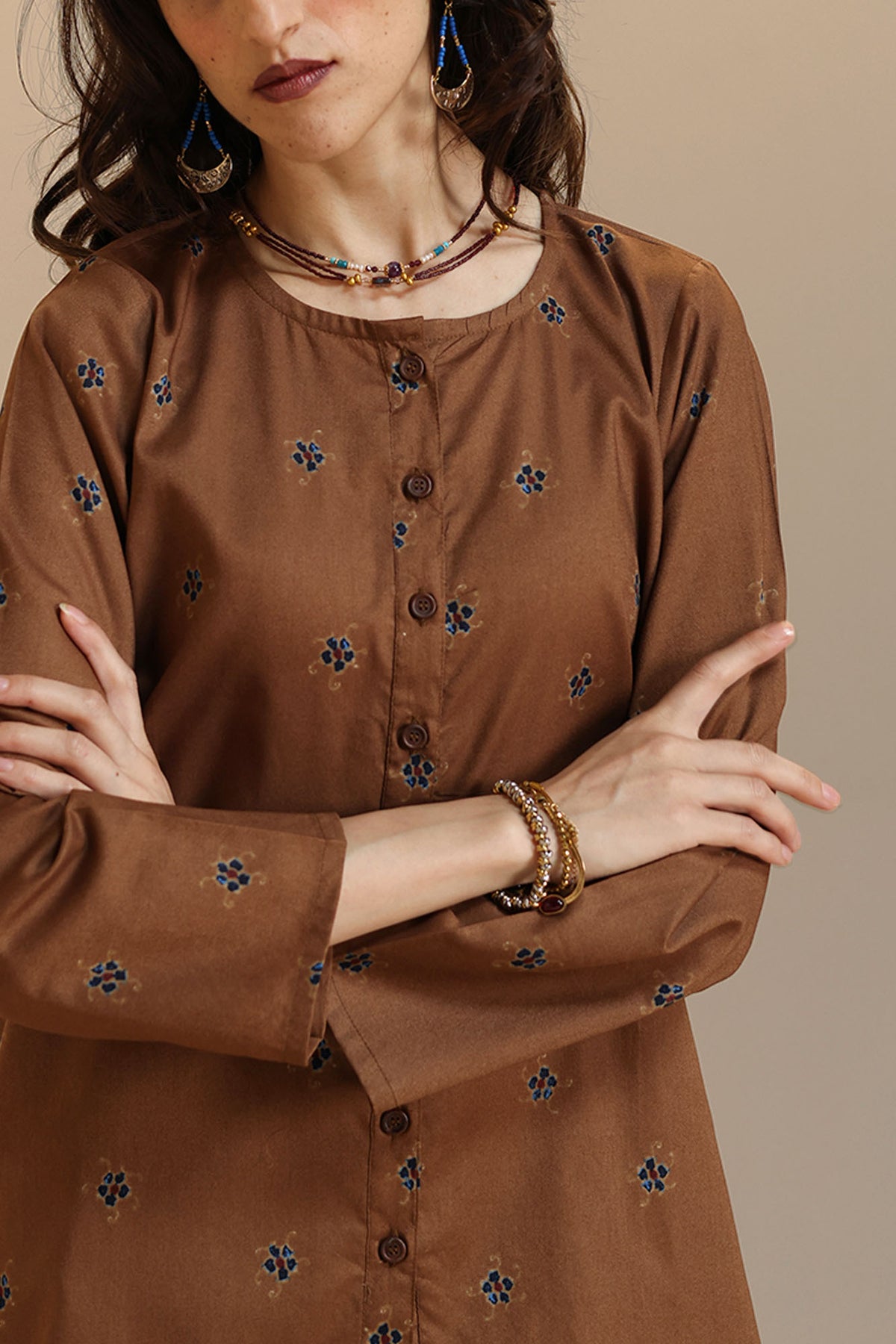 Printed Farshi Duo-Set