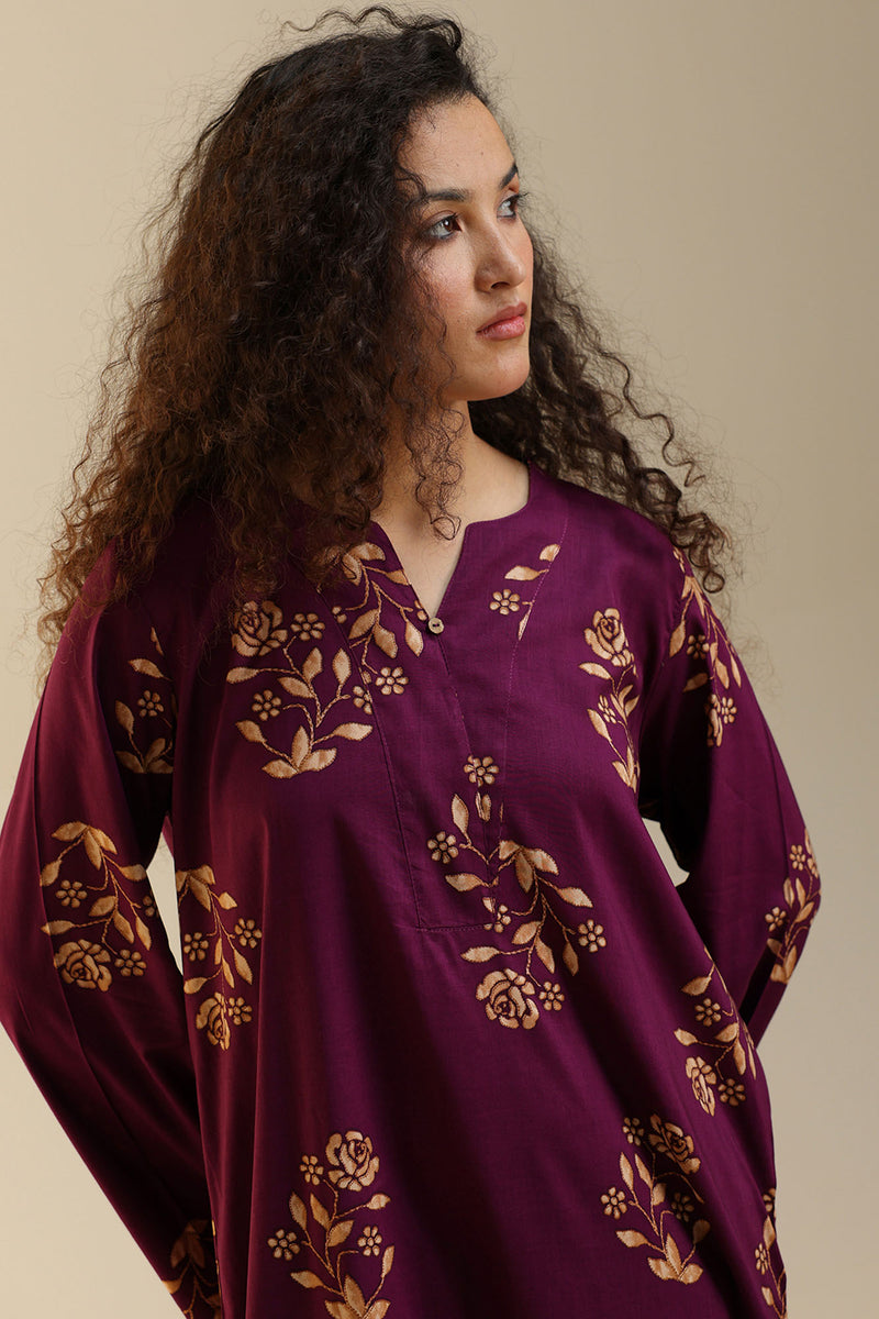 Rosette Printed Farshi Set