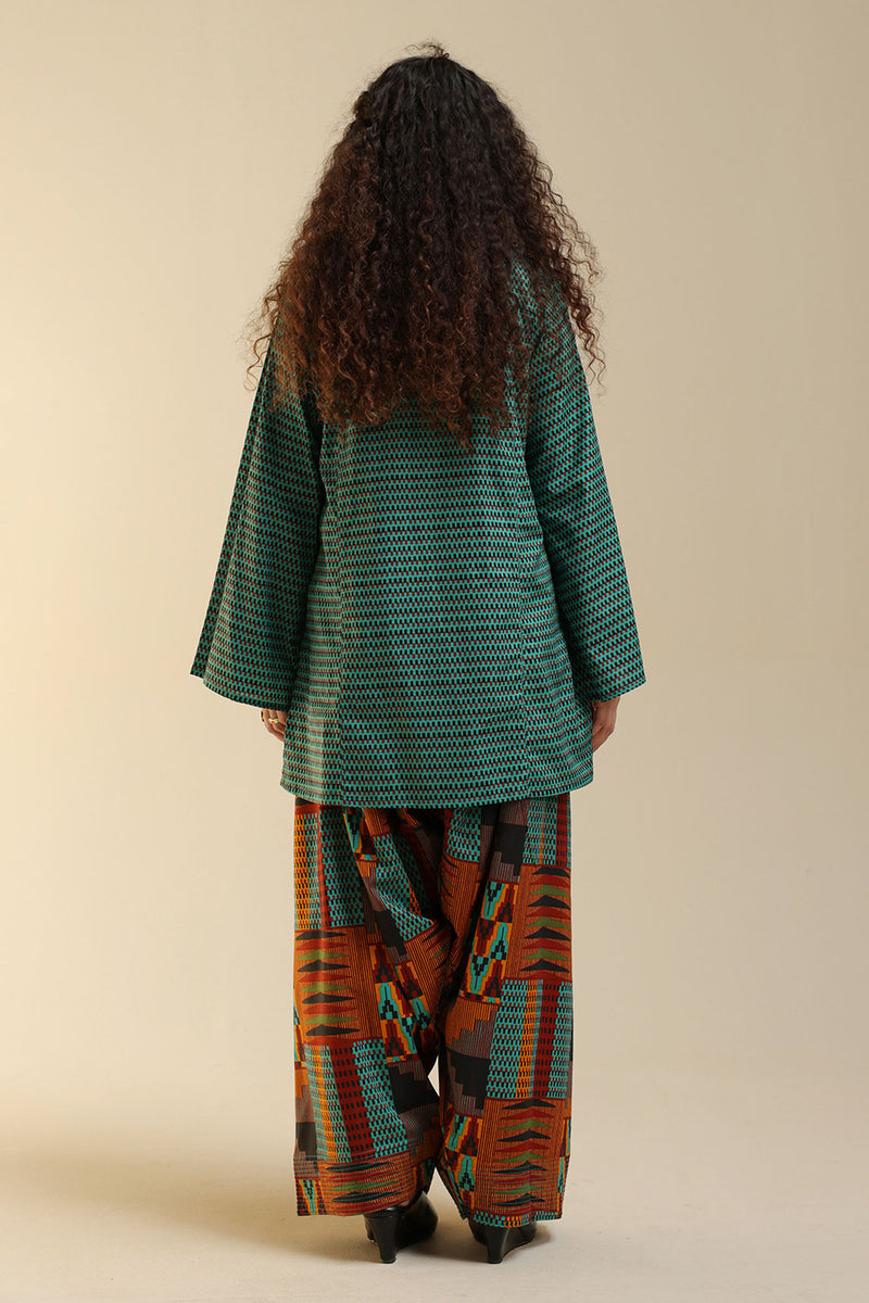 Printed Mosaic Farshi Set