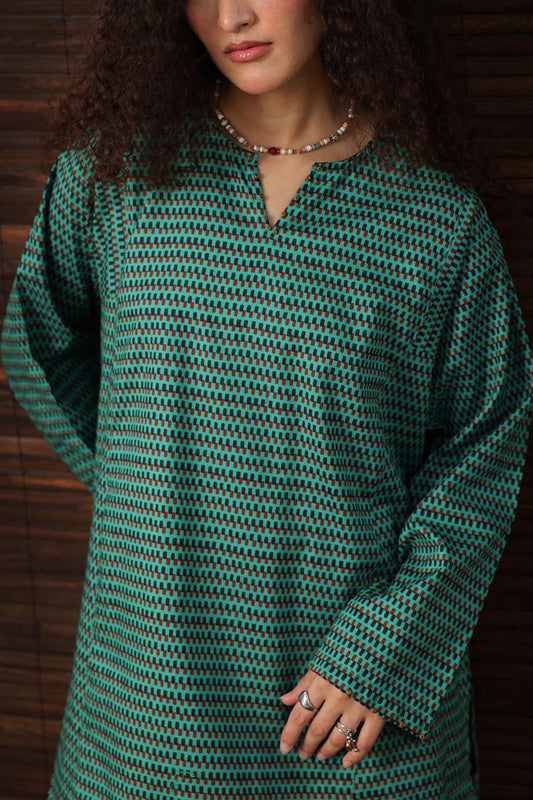 Printed Poise Farshi Set