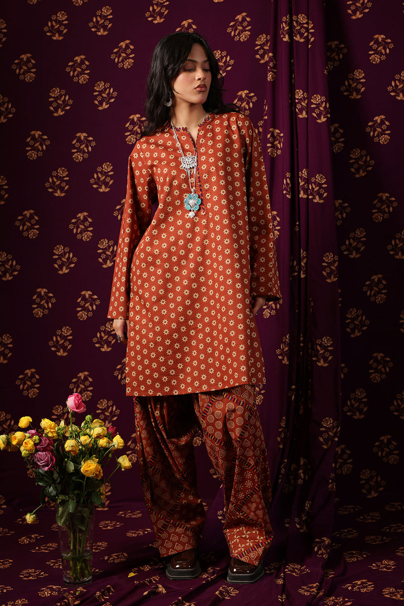 Striped Bloom Printed Set