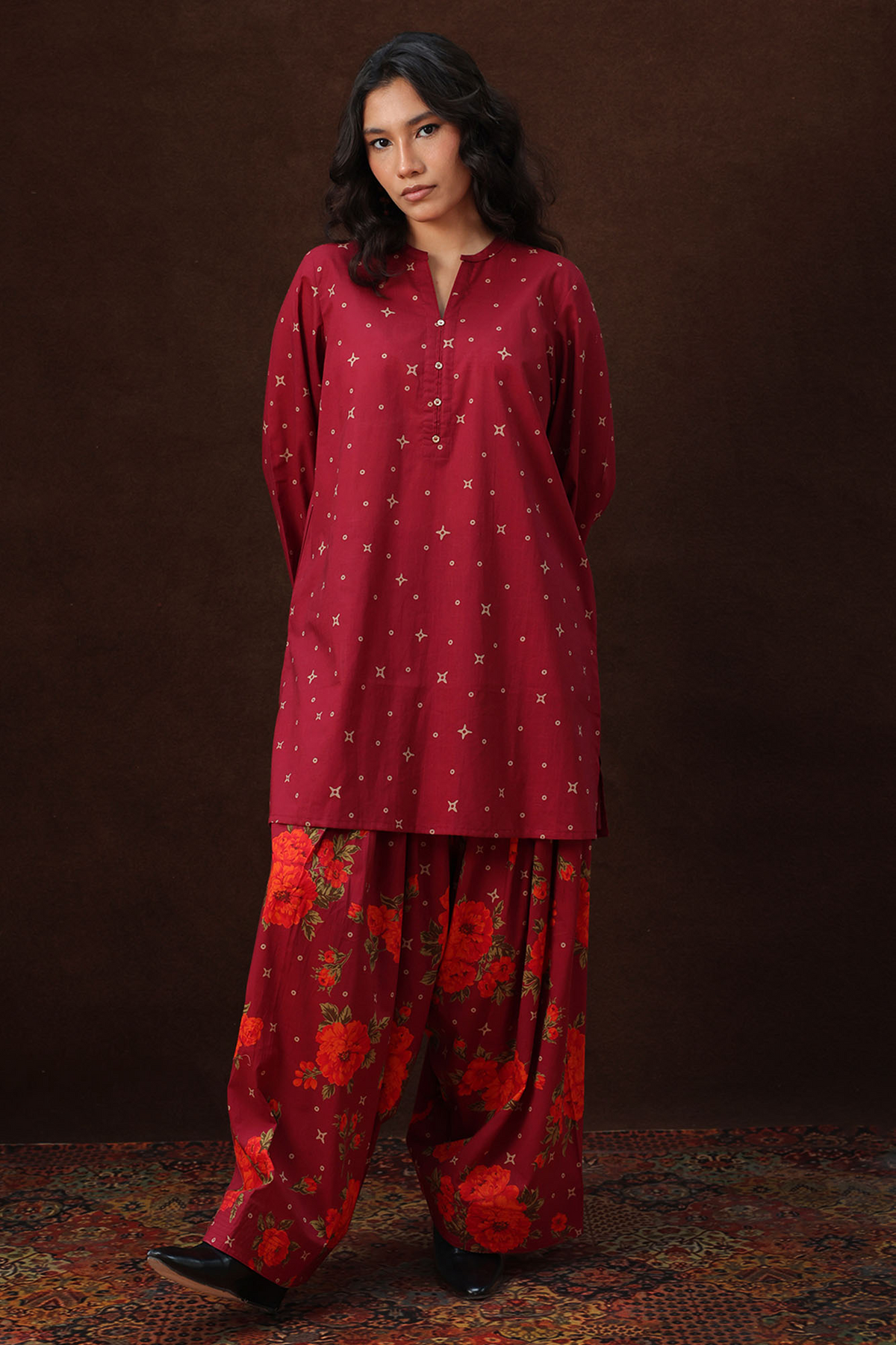 Rose Reverie Farshi Set