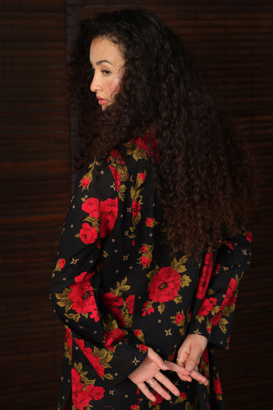 Rose Grid Printed Set