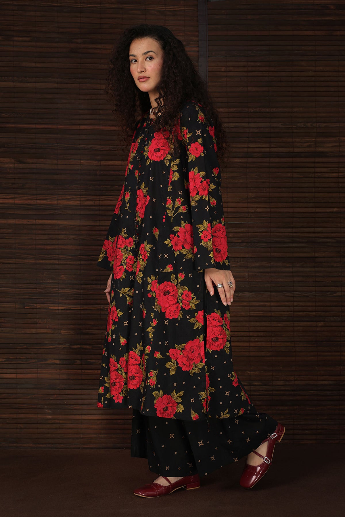 Rose Grid Printed Set