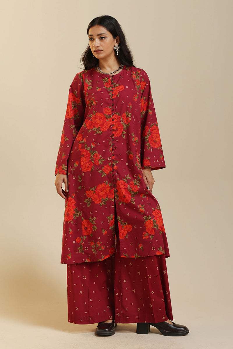 Rose Grid Printed Set