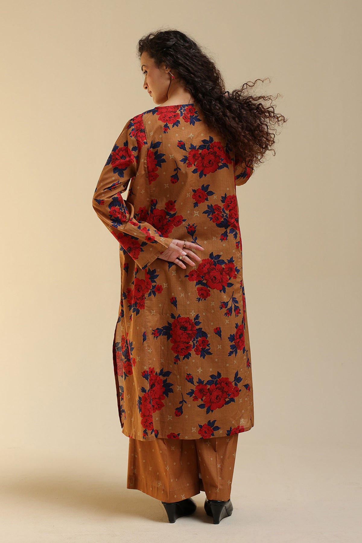 Rose Grid Printed Set