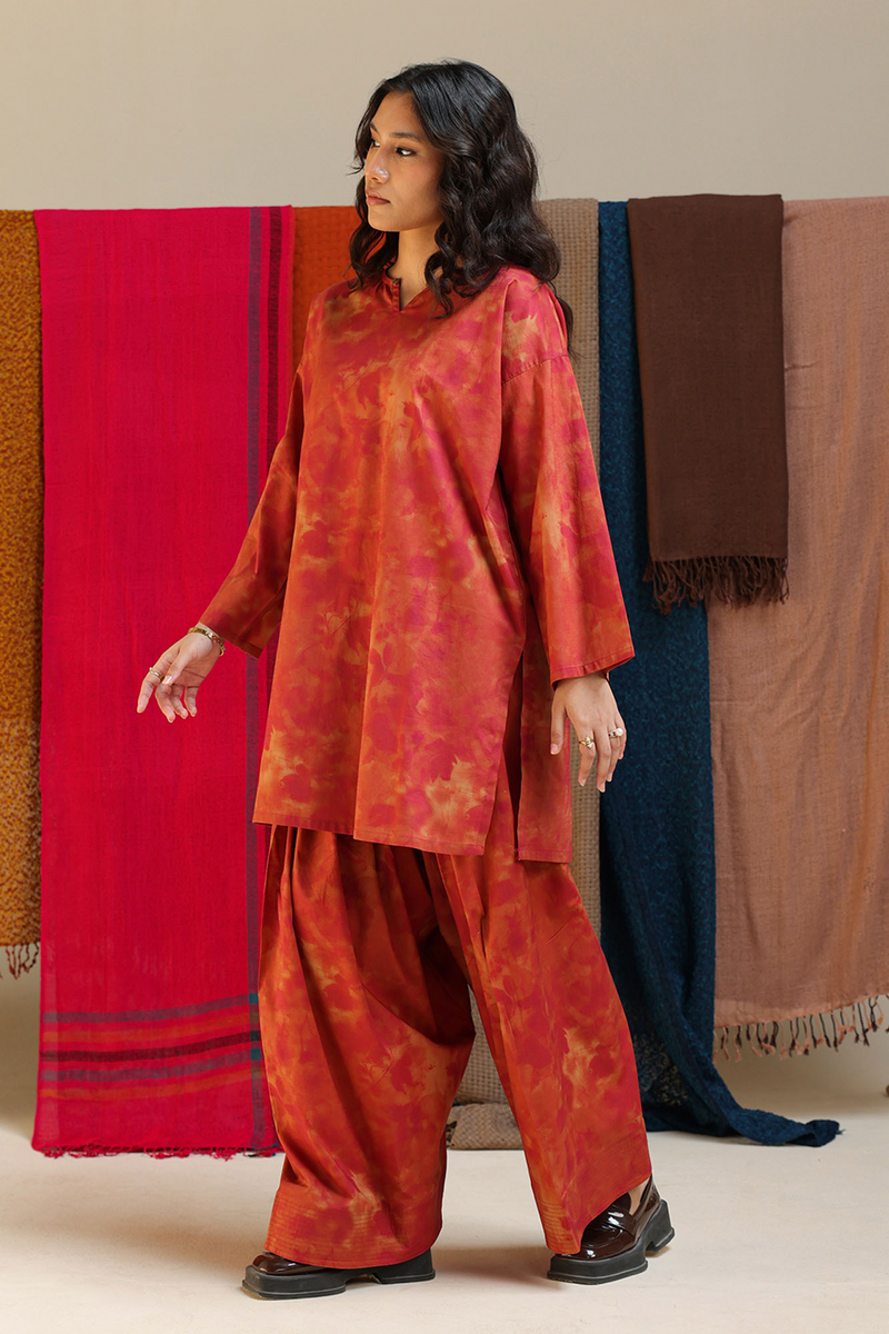 Dusk Printed Farshi Set