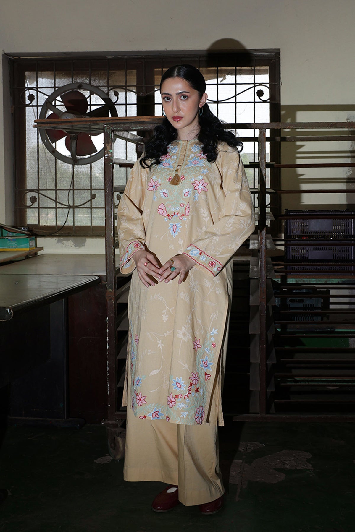 Pastel Garden Embroidered Set