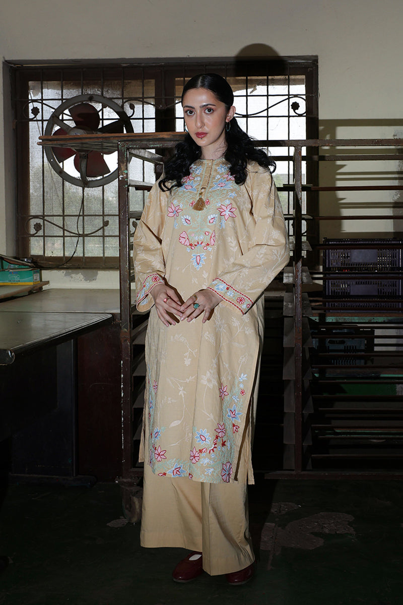 Pastel Garden Embroidered Set