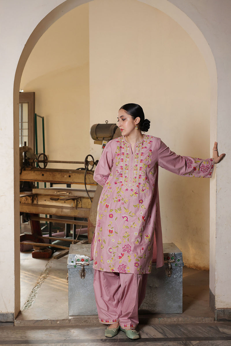 Embroidered Floral Couture Set