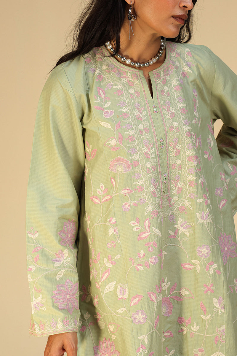 Embroidered Floral Couture Set