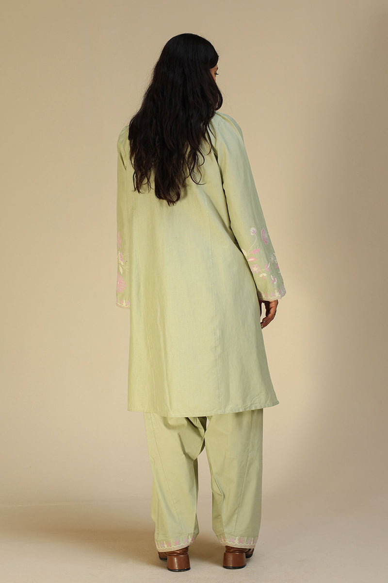 Embroidered Floral Couture Set