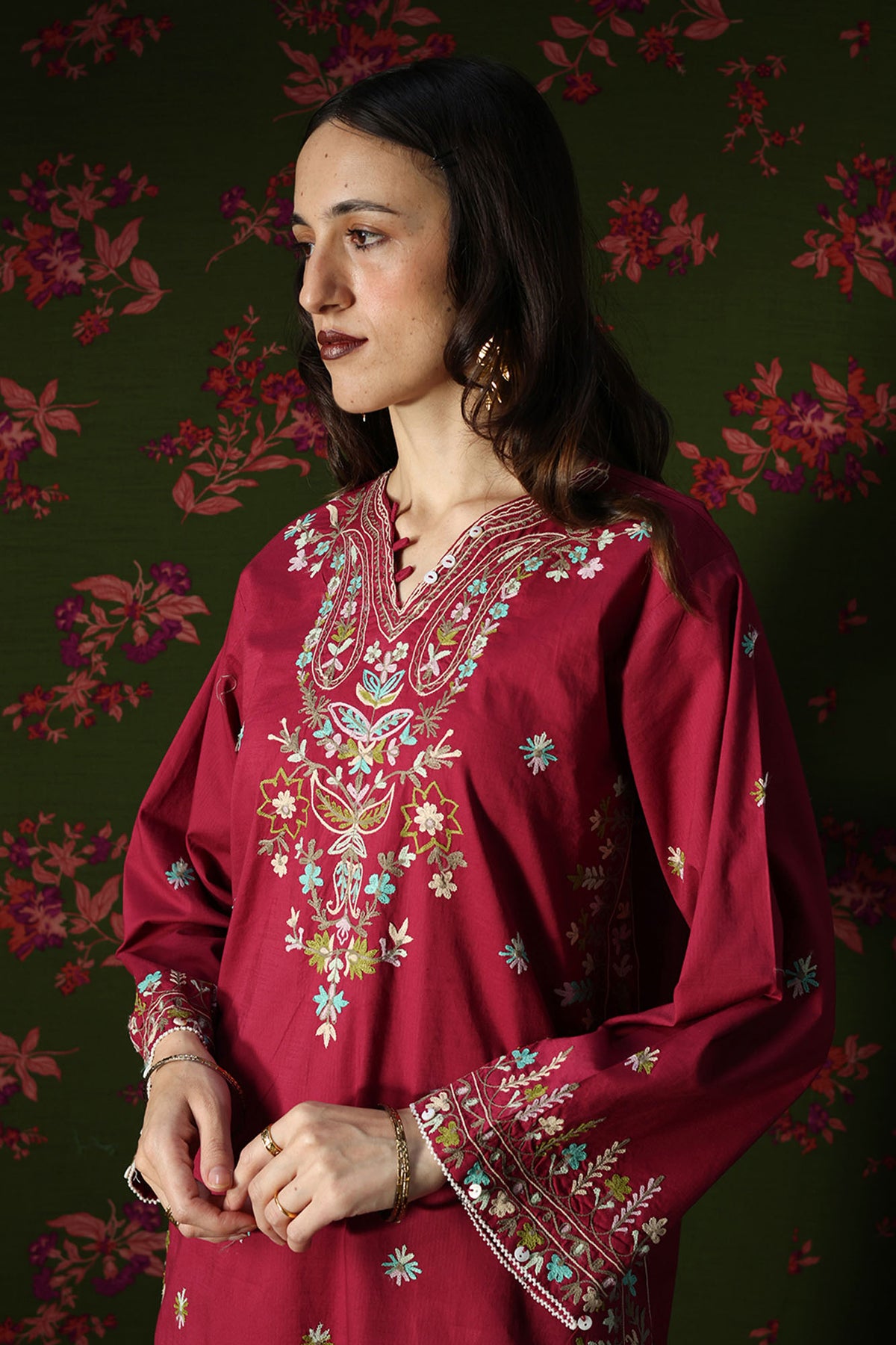 Gulkaar Embroidered Set