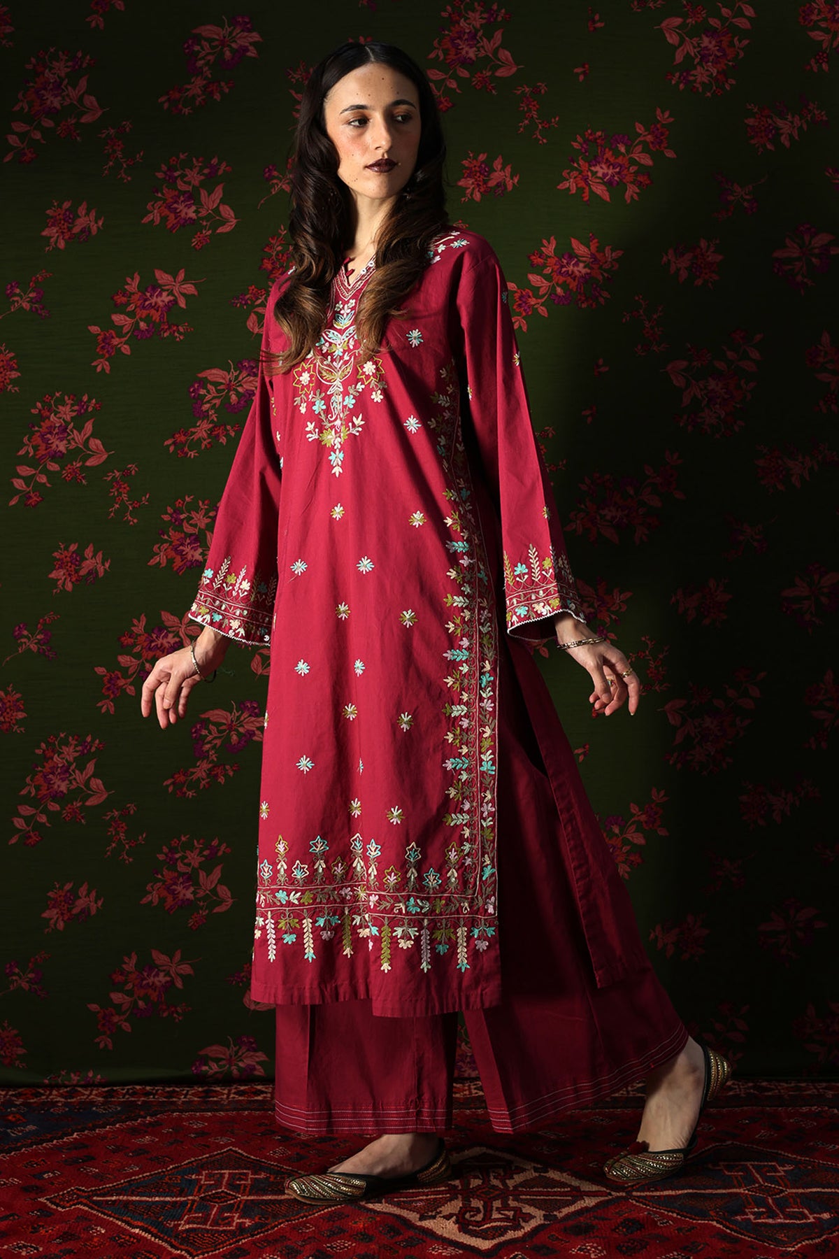 Gulkaar Embroidered Set