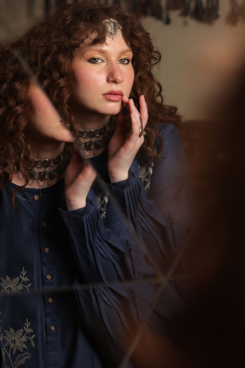 Embroidered Petal Whisper Set