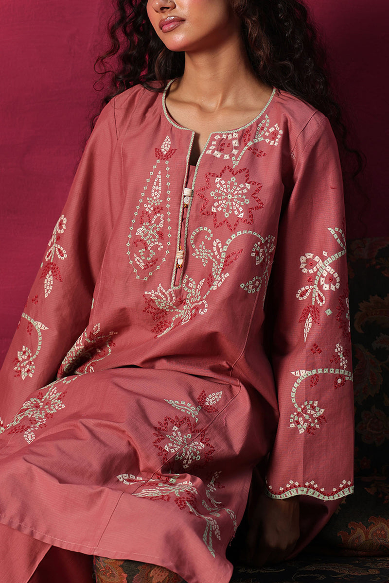 Embroidered Floral Dot Set