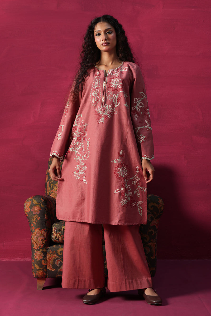 Embroidered Floral Dot Set