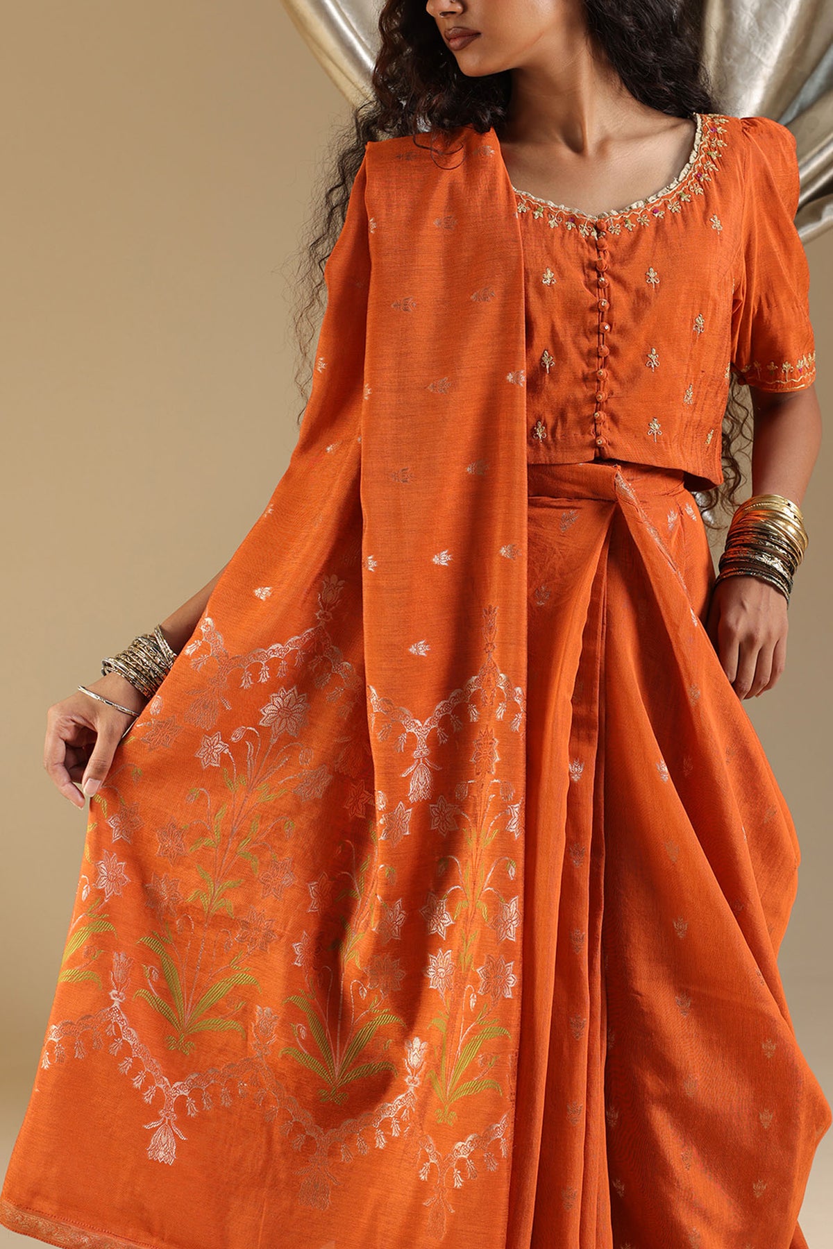 Jacquard Weave Saree