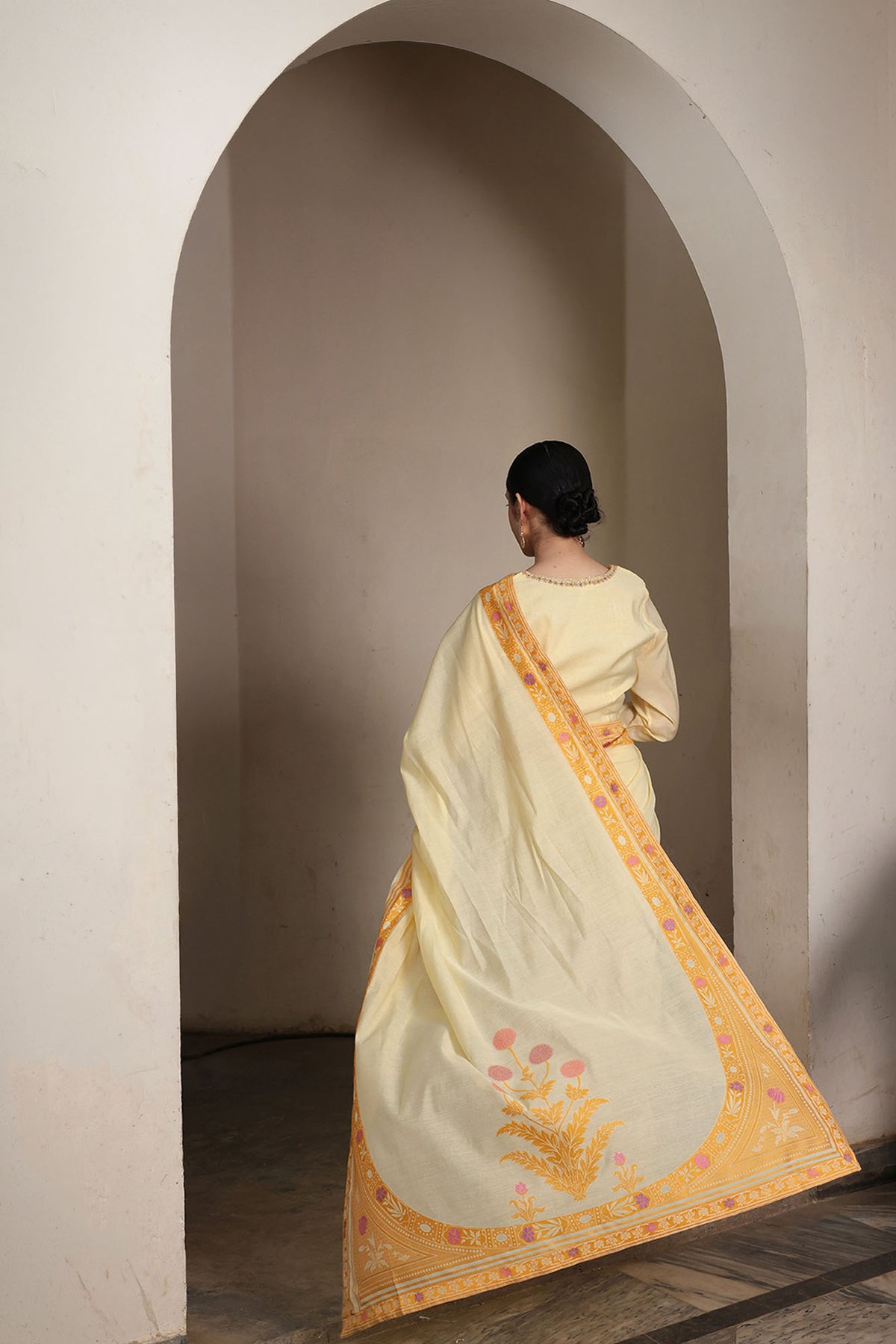 Floral Weave Saree