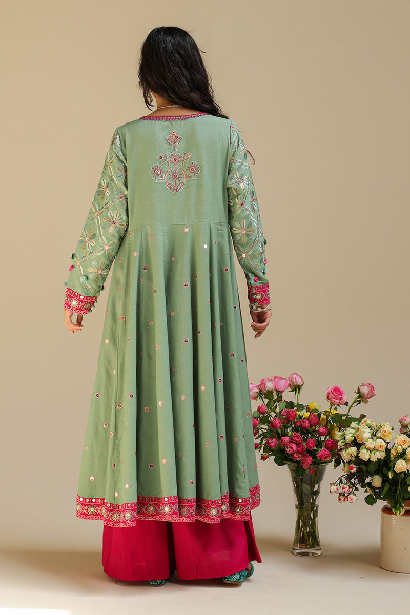 Embroidered Moon Sequin Set