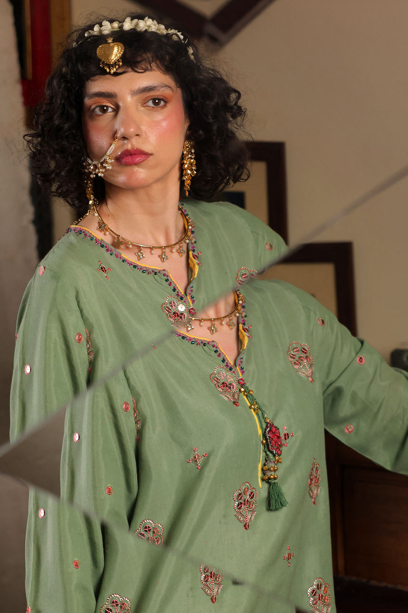 Mint Opulence Sequin Set