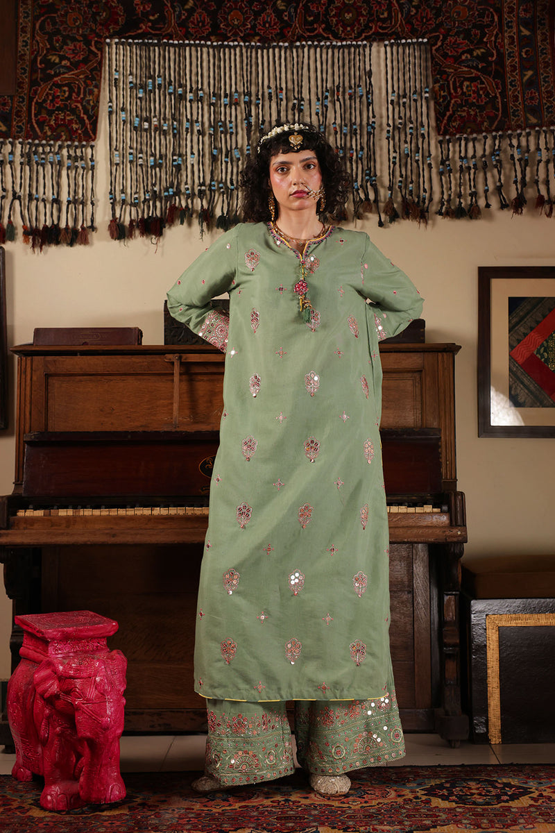 Mint Opulence Sequin Set
