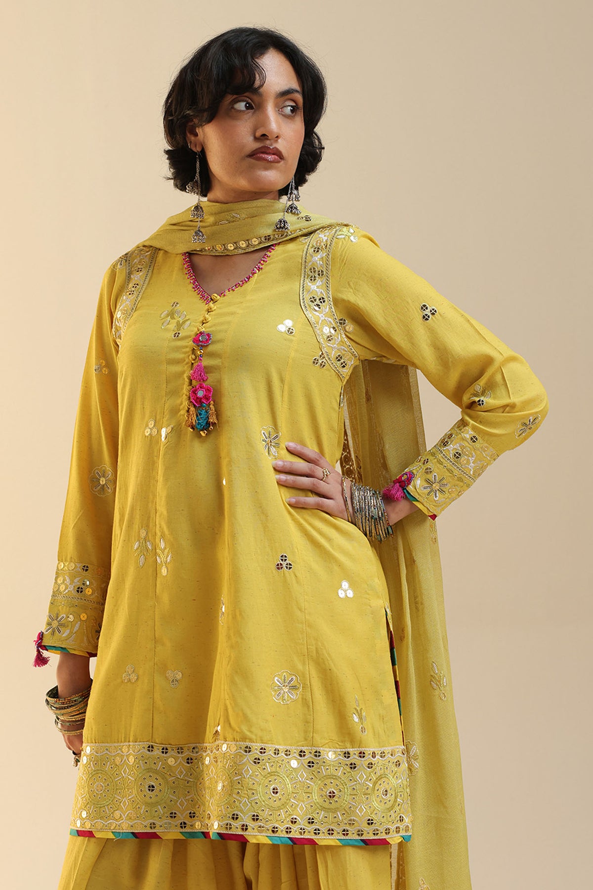 Zareen Embroidered 3-Piece Ensemble