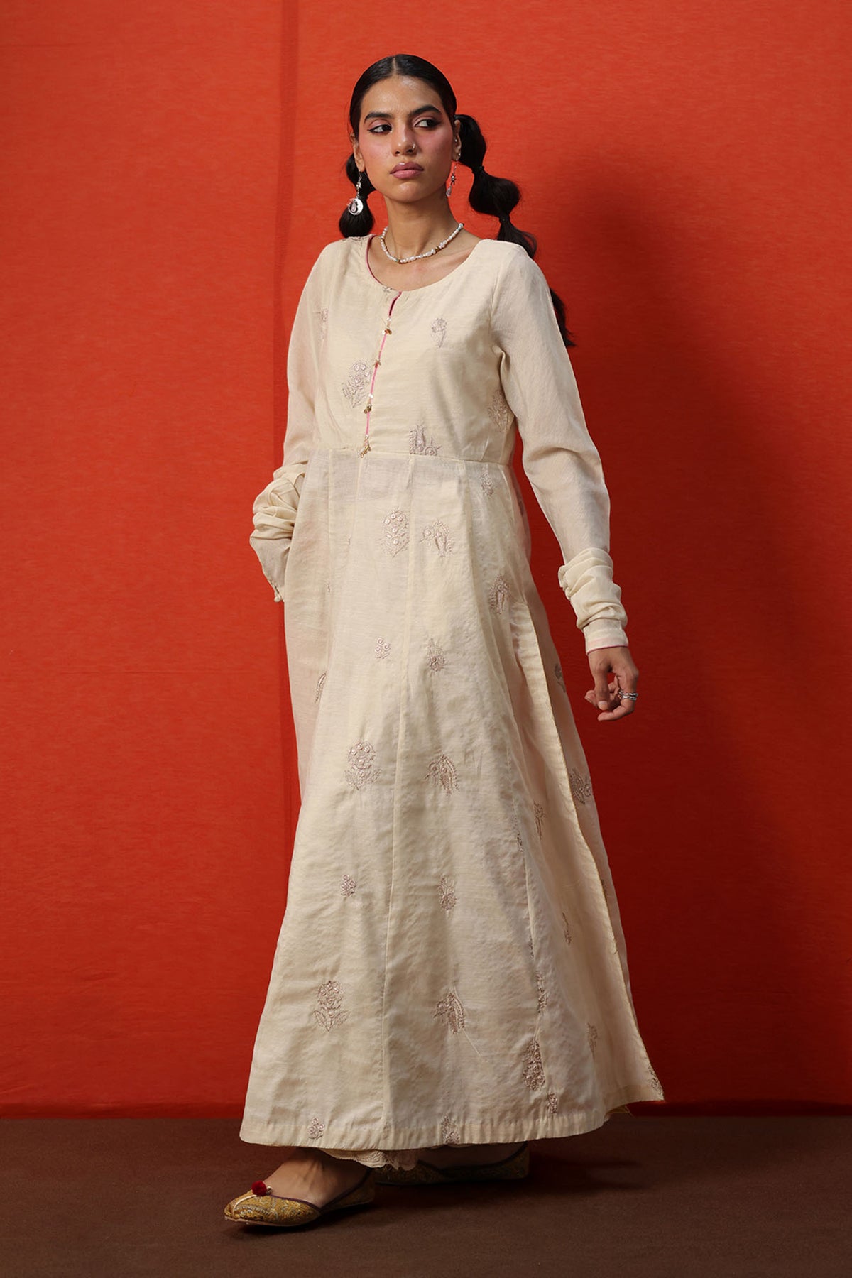 Embroidered Flared Set