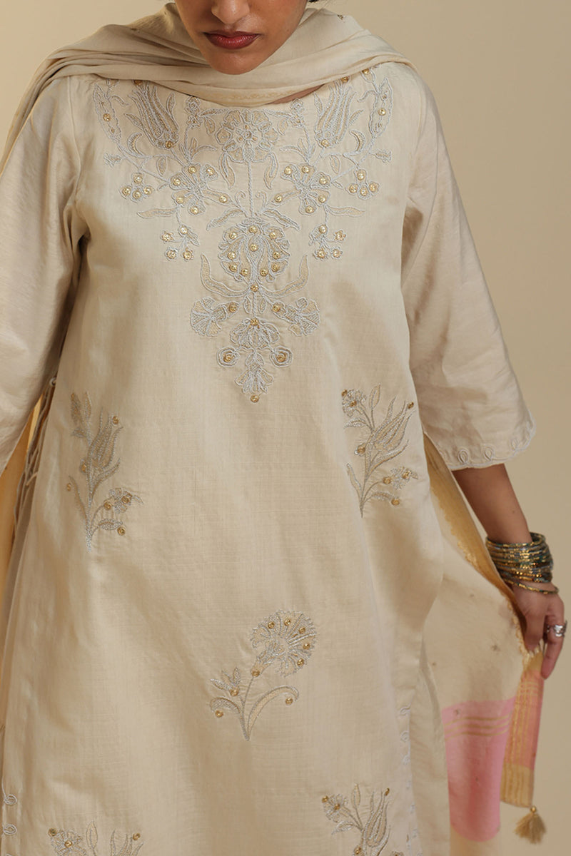 Embroidered Layered Dress