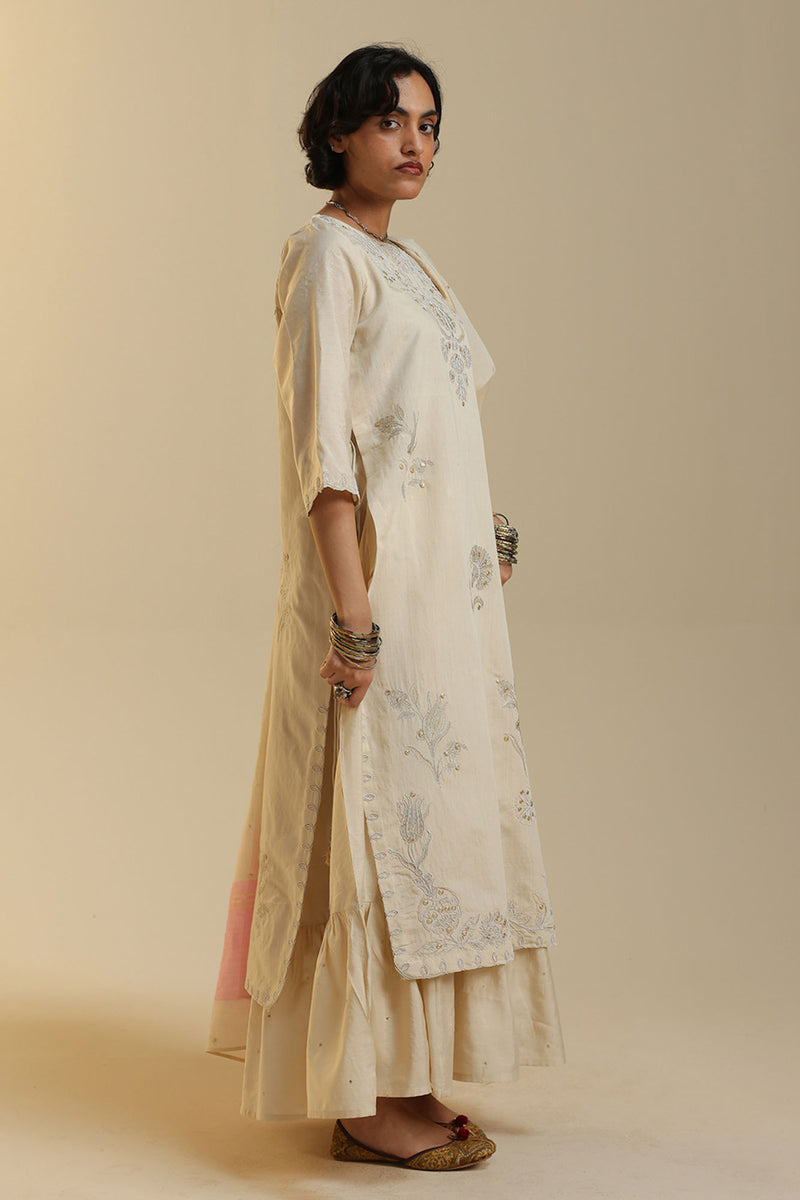 Embroidered Layered Dress