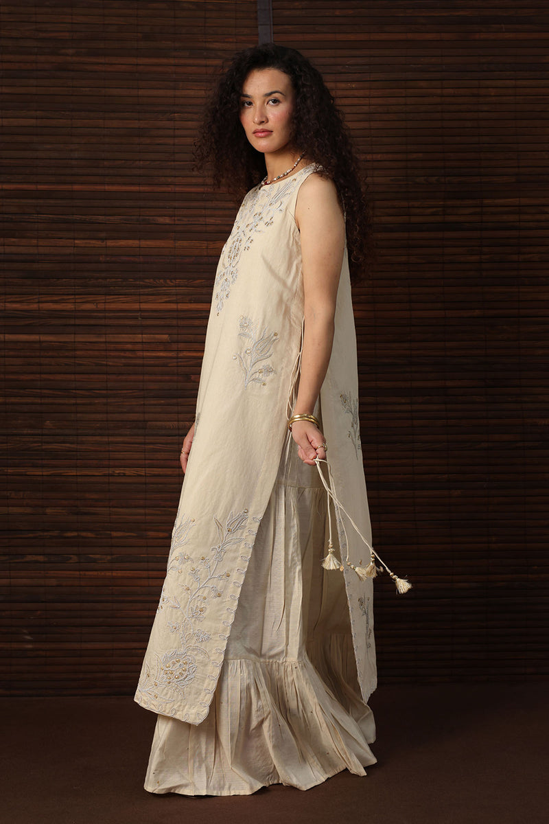 Opaline Embroidered Layered Dress