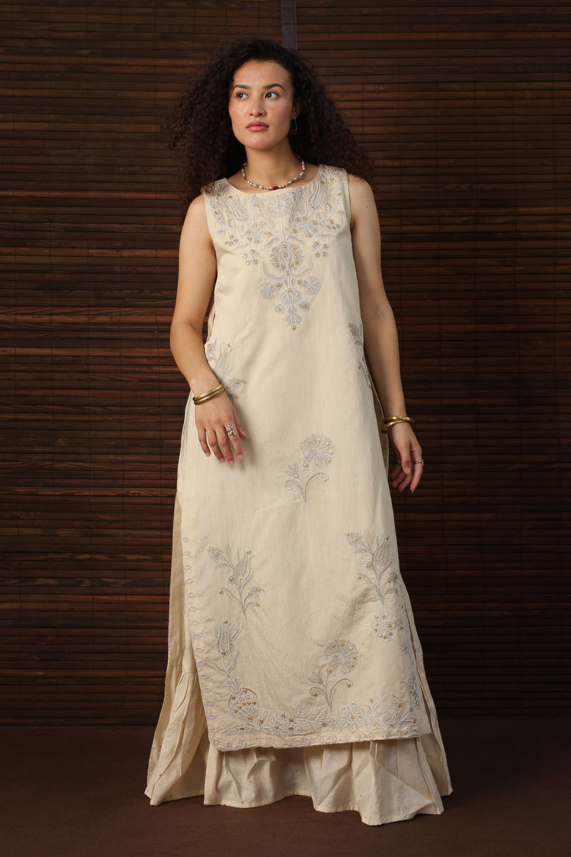 Opaline Embroidered Layered Dress