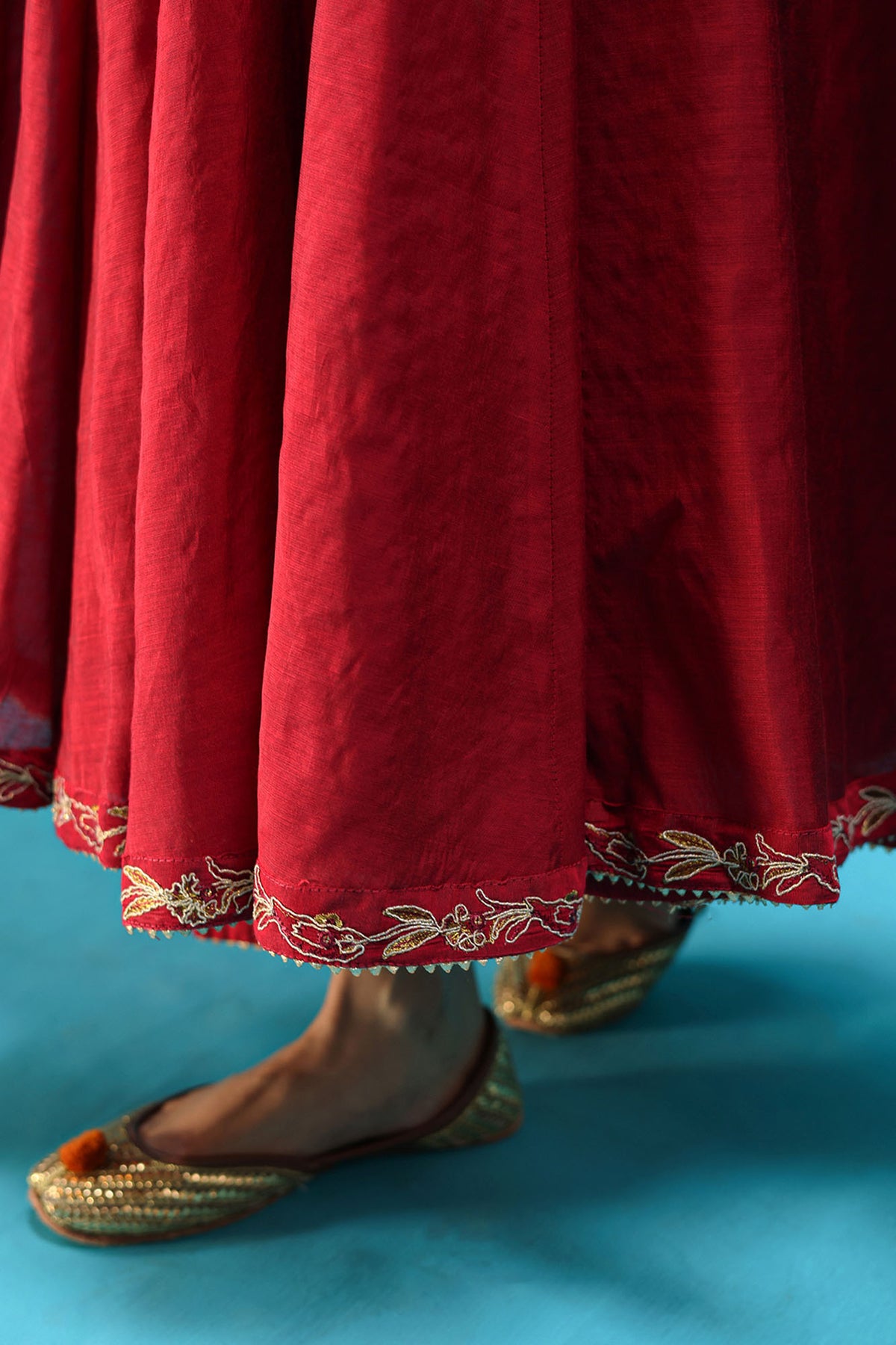 Embroidered Anarkali Set