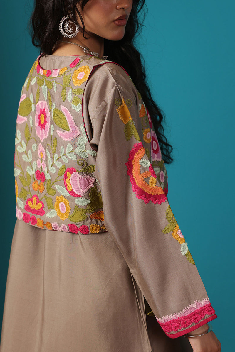 Embroidered 3-Piece Koti Ensemble