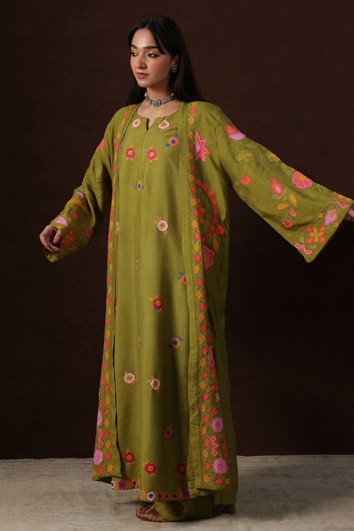 Long Embroidered Jacket