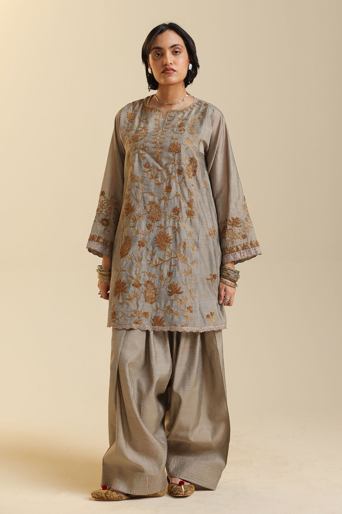 Zareen Embroidered Set