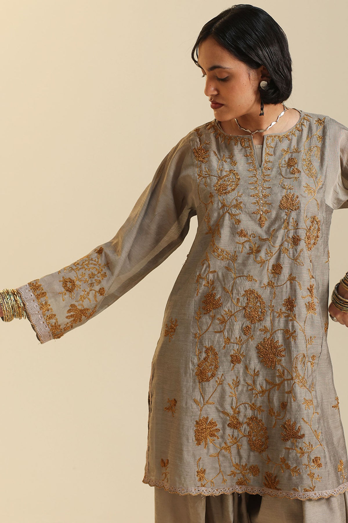 Zareen Embroidered Set