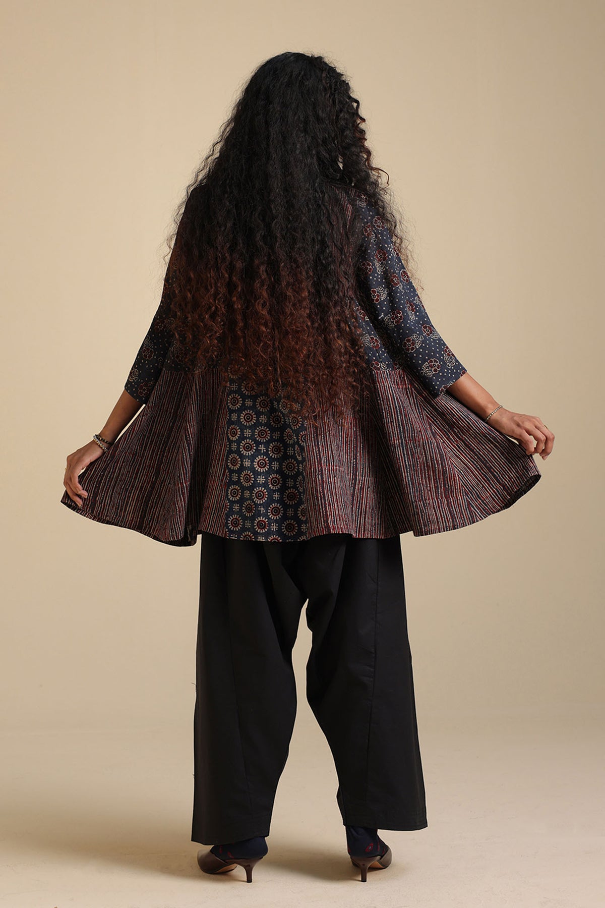 Handcrafted Ajrak Peplum