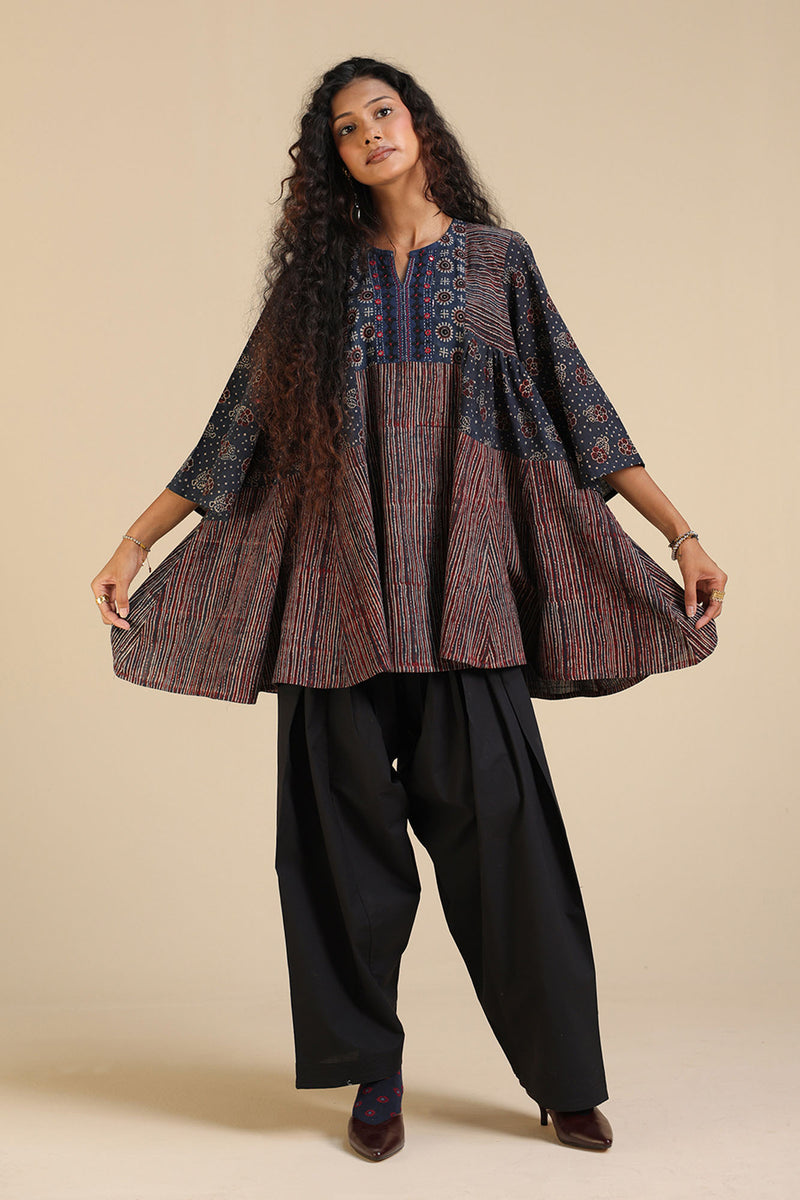 Handcrafted Ajrak Peplum