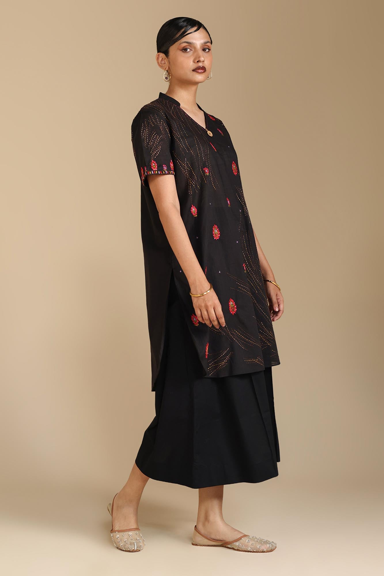 Hand Embroidered Stitch Shirt