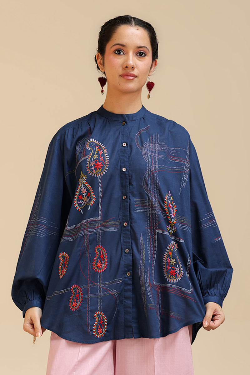 Han Crafted Button-Down Top