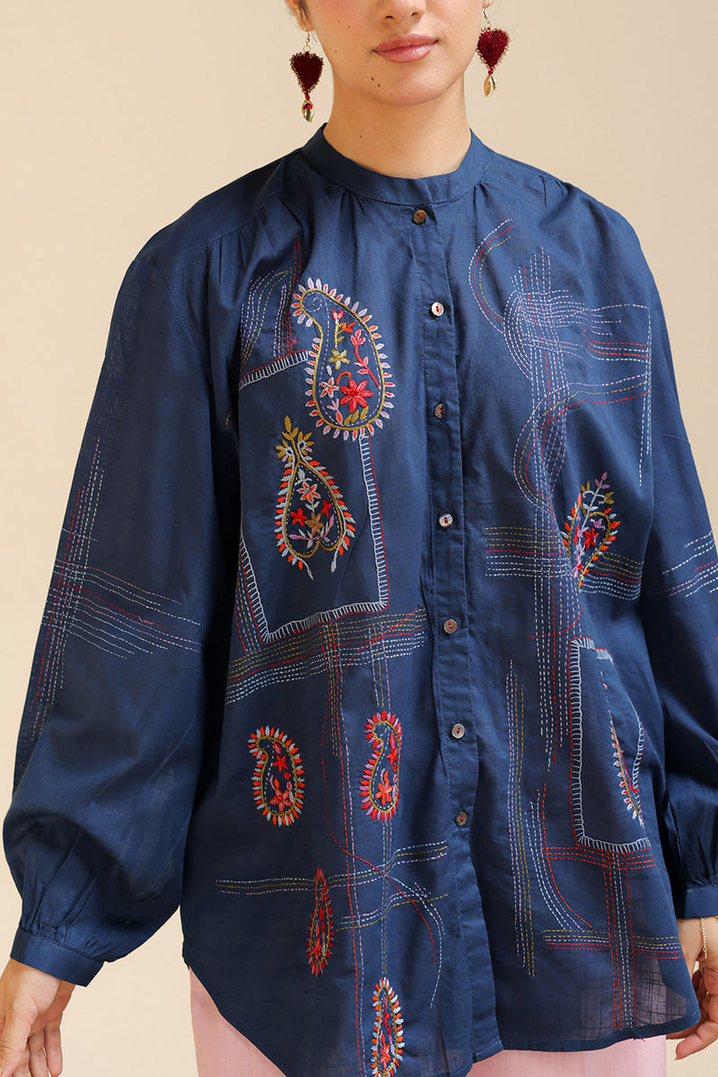 Han Crafted Button-Down Top