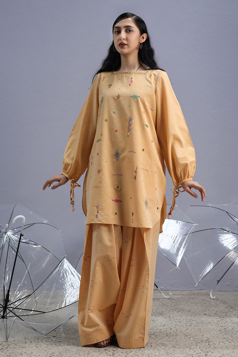 Hand-Embroidered Farshi Set