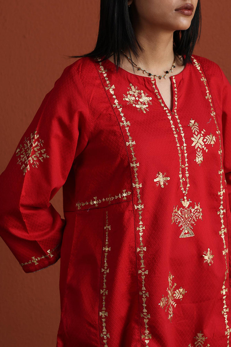 Embroidered Shimmer Set